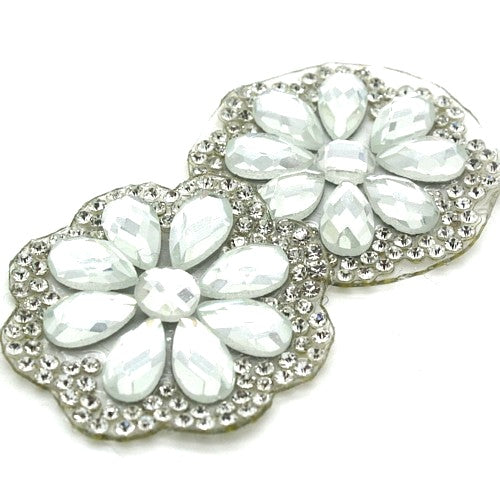 SILVER RHINESTONE MOTIF PAIR  - sarahi.NYC