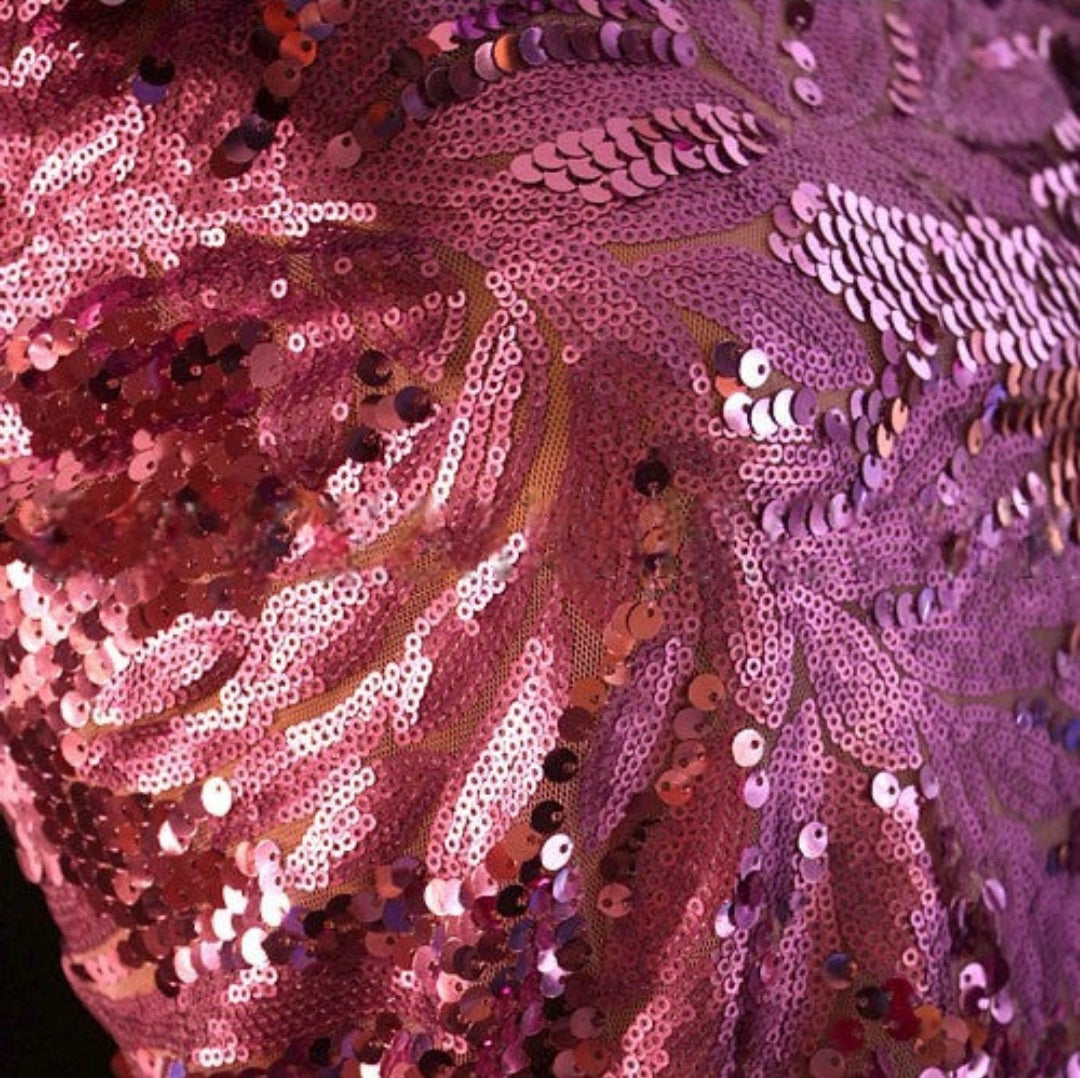 LILAC SEQUIN FABRIC - sarahi.NYC