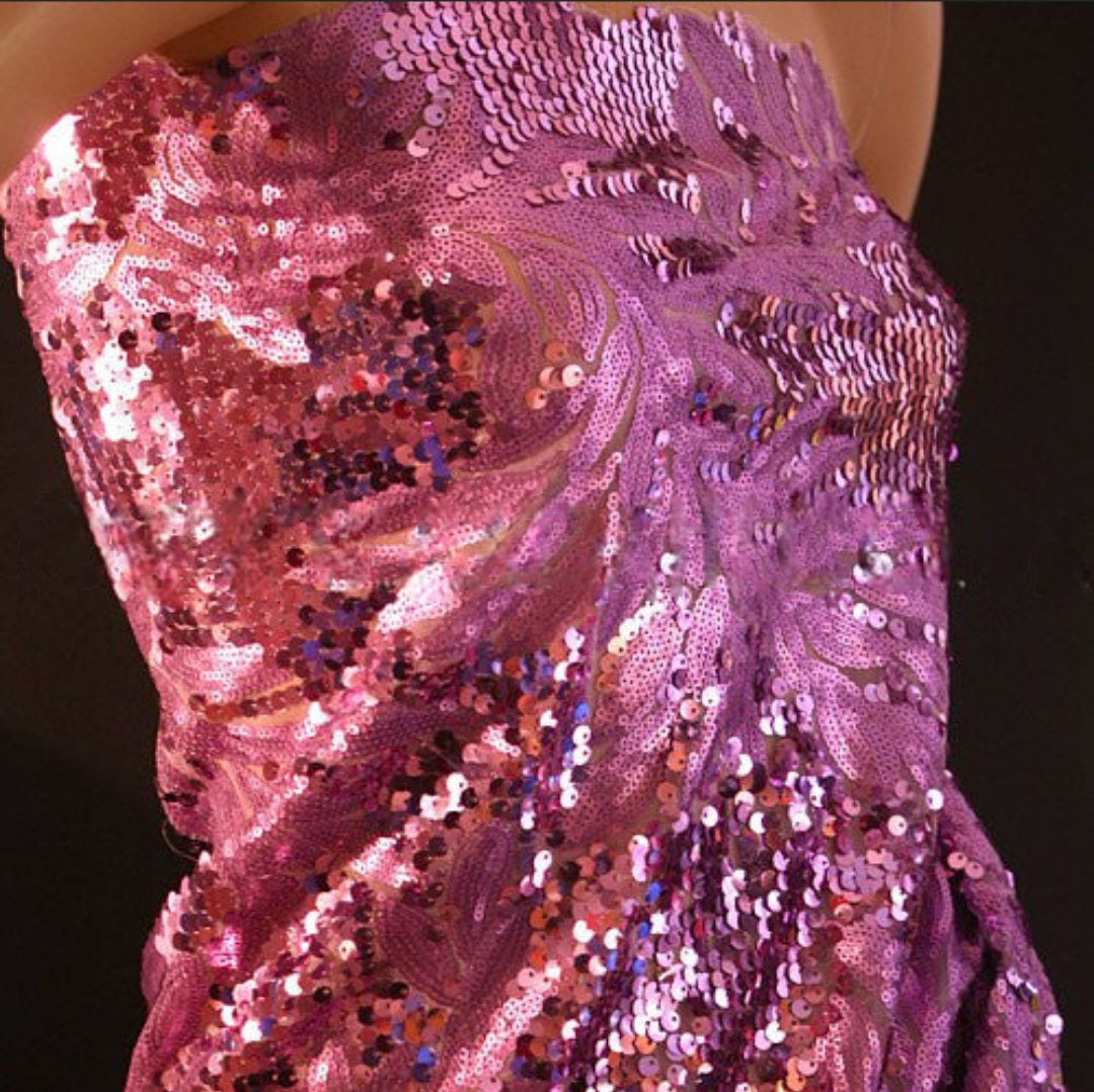 LILAC SEQUIN FABRIC - sarahi.NYC