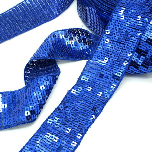 BLUE SEQUIN RIBBON TRIM - sarahi.NYC