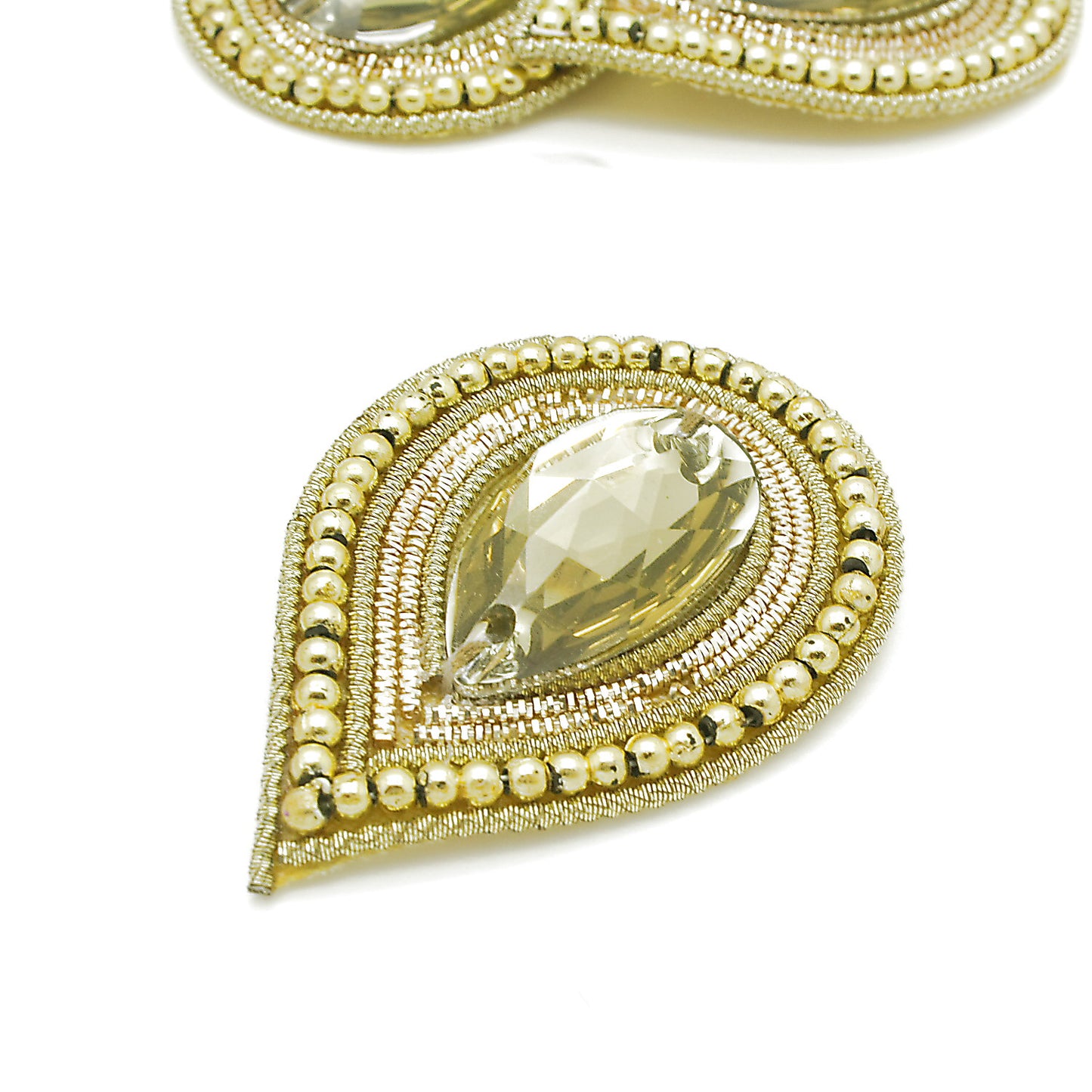 GOLD TEAR DROP MOTIF - sarahi.NYC