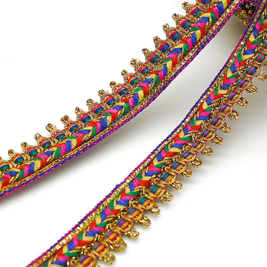 MULTICOLOR WOVEN TRIM - sarahi.NYC