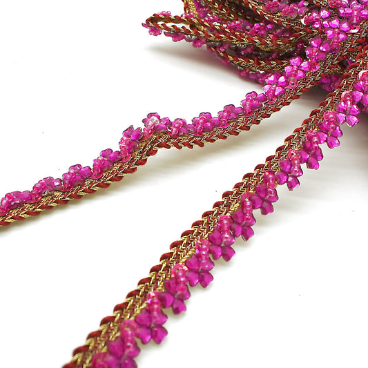 PINK FLOWER EDGING TRIM - sarahi.NYC