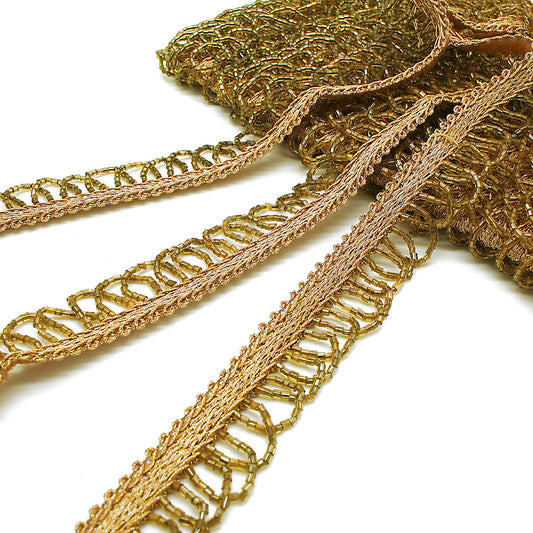 GOLD FRINGE EDGING TRIM - sarahi.NYC