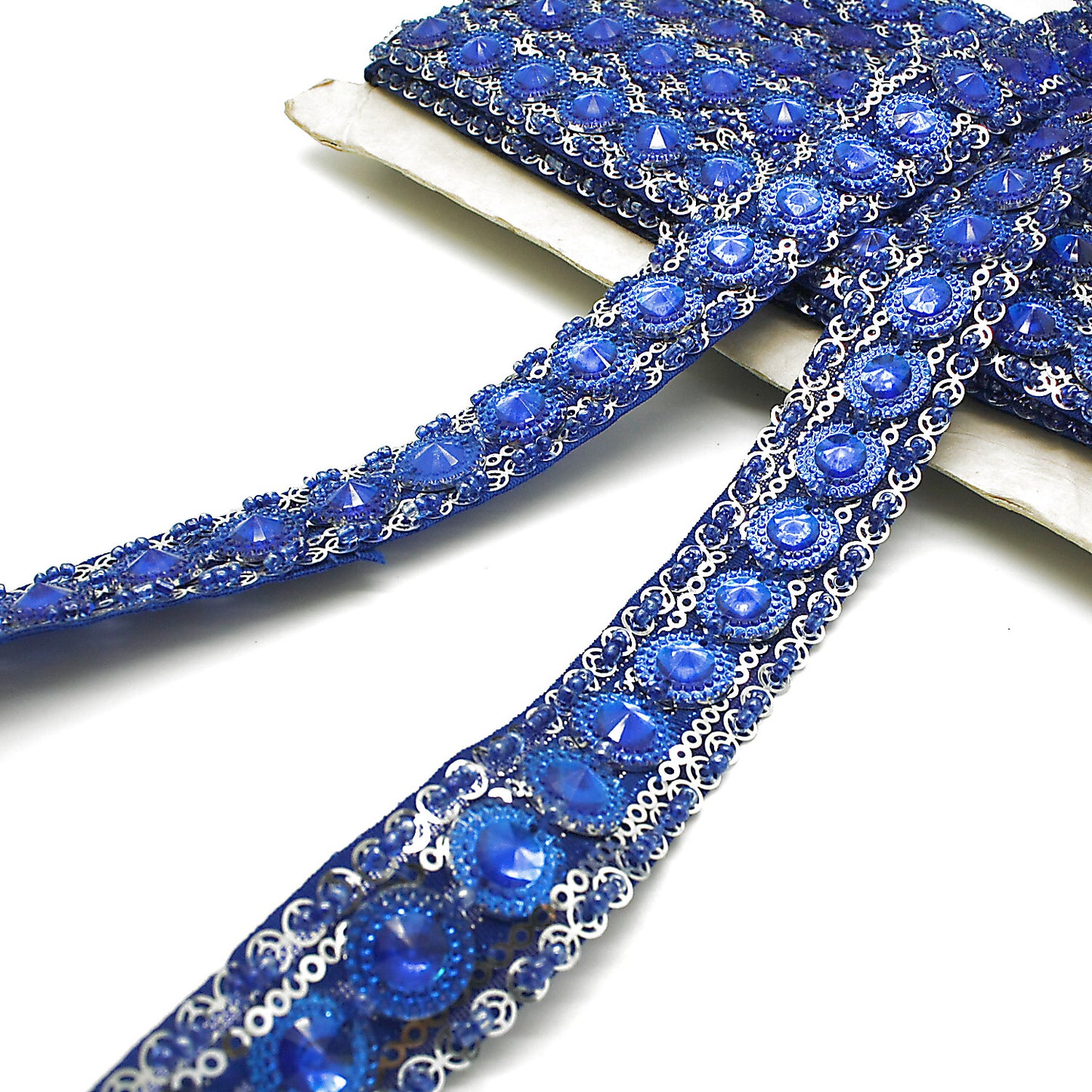 BLUE RHINESTONE  TRIM - sarahi.NYC