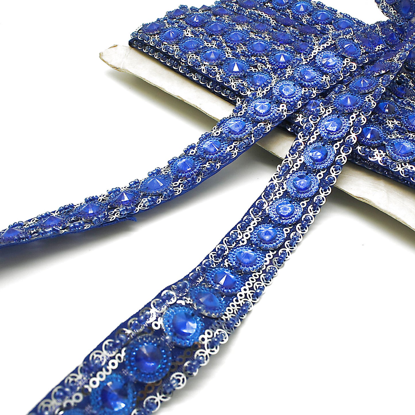 BLUE RHINESTONE  TRIM - sarahi.NYC