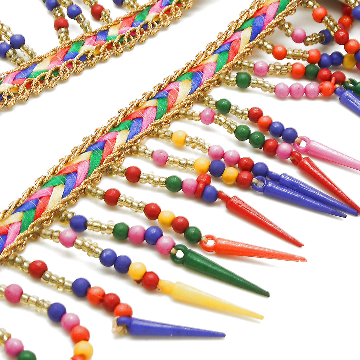 MULTCOLOR FRINGE BEADED TRIM - sarahi.NYC