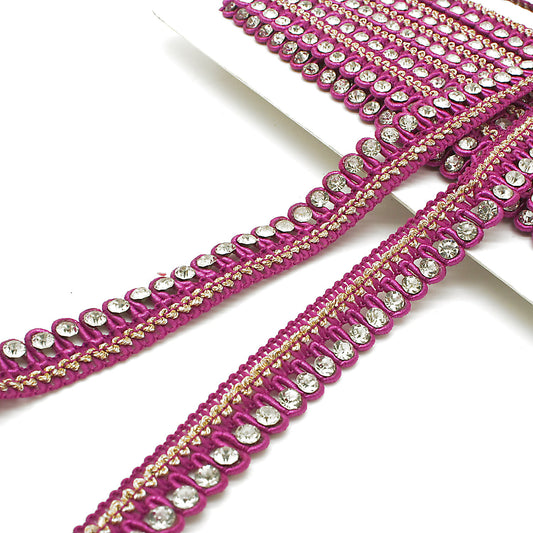 CERISE SILVER STONE EDGING TRIM - sarahi.NYC