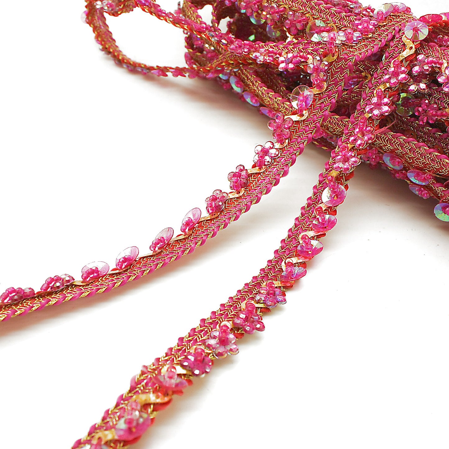 CERISE SEQUIN EDGING TRIM