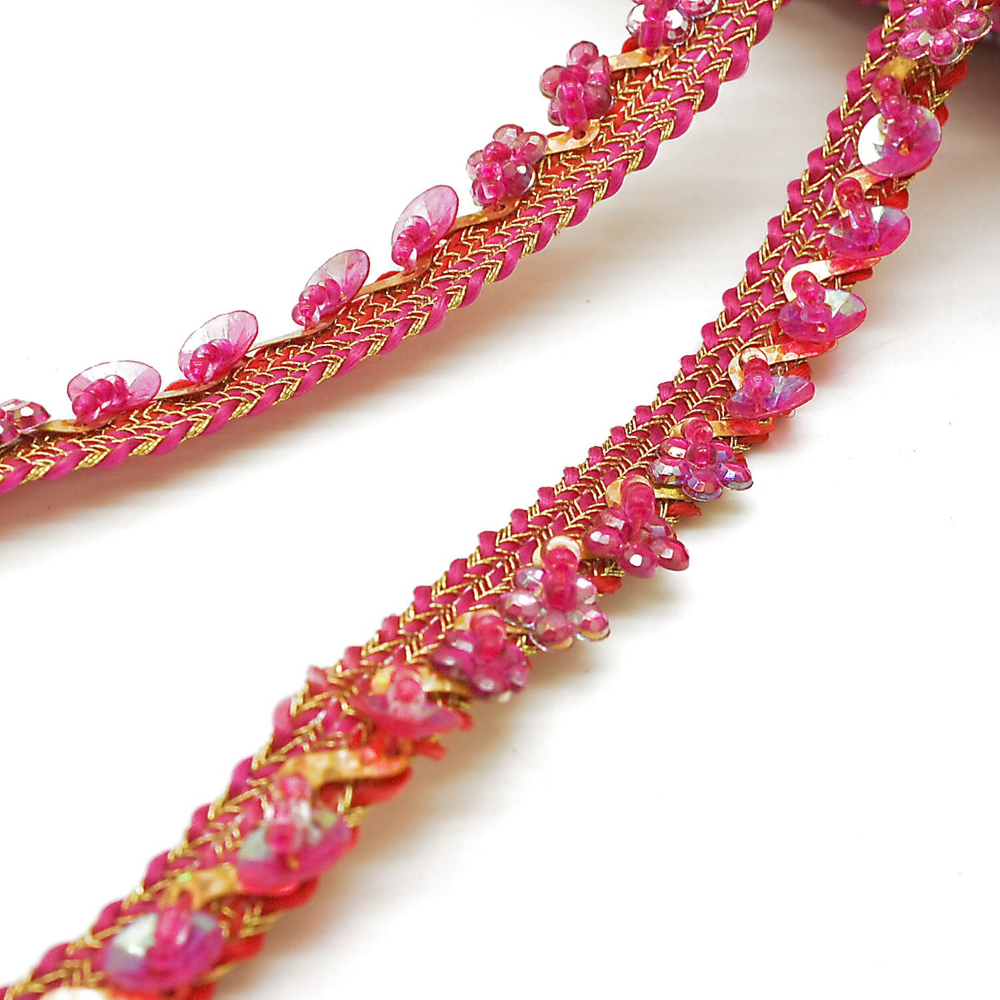 CERISE SEQUIN EDGING TRIM