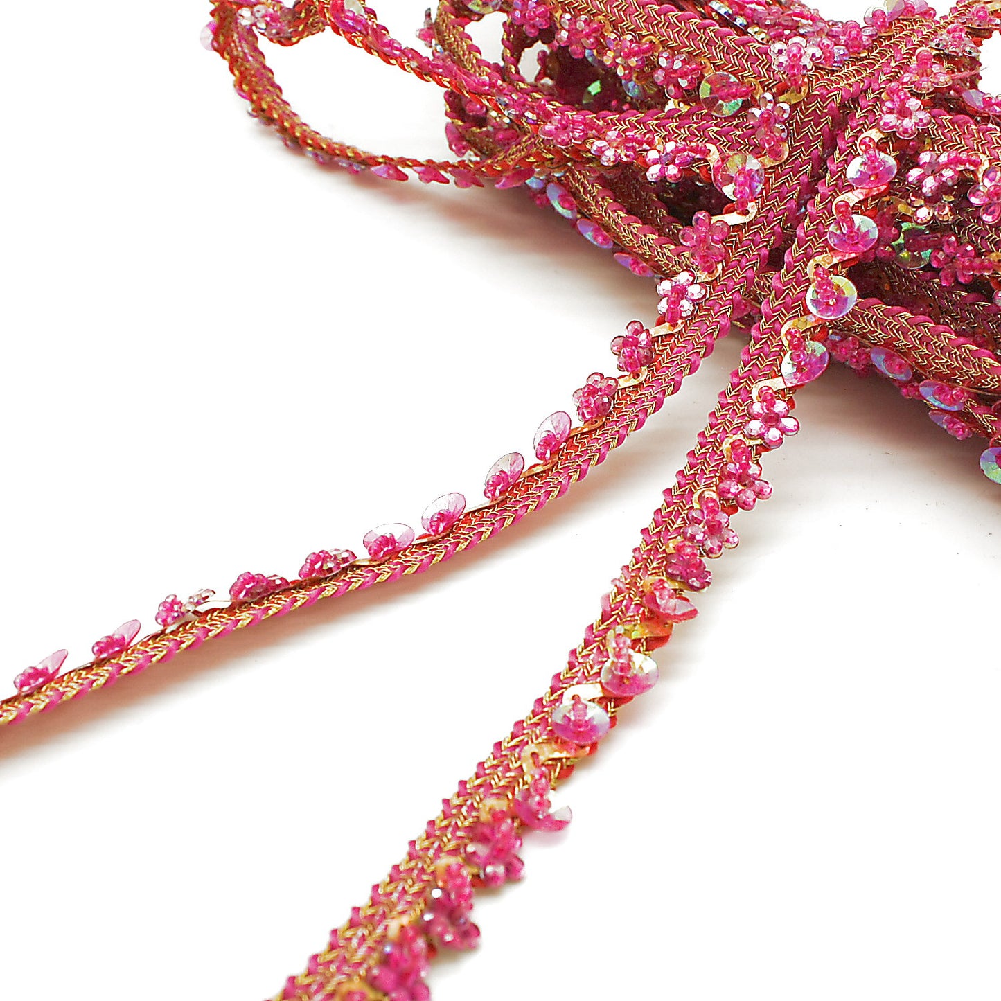 CERISE SEQUIN EDGING TRIM