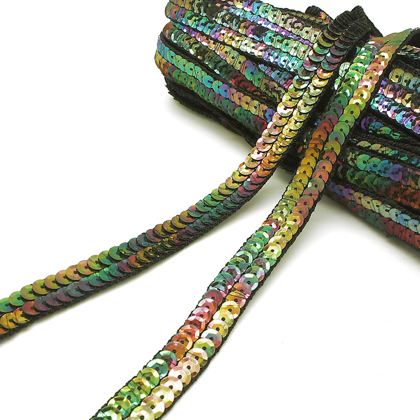 MULTICOLOR SEQUIN RIBBON TRIM