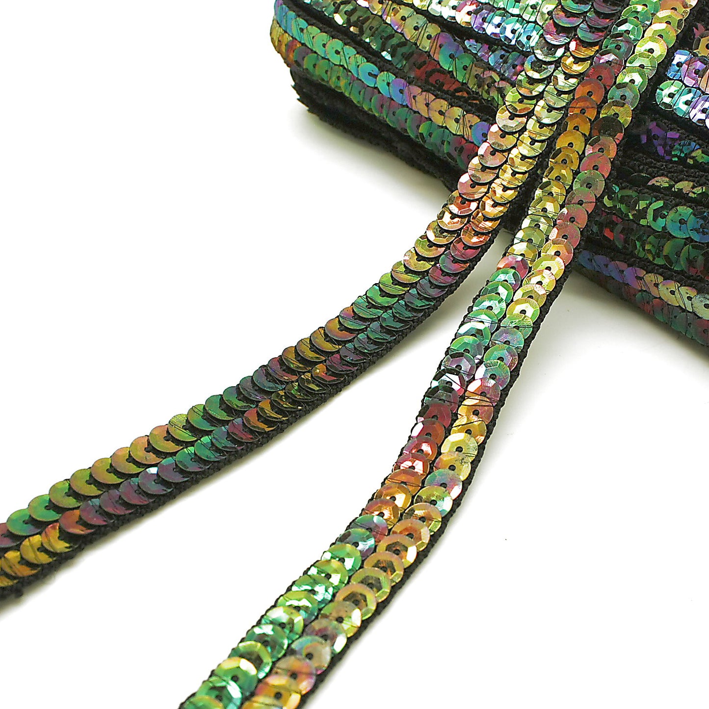 MULTICOLOR SEQUIN RIBBON TRIM