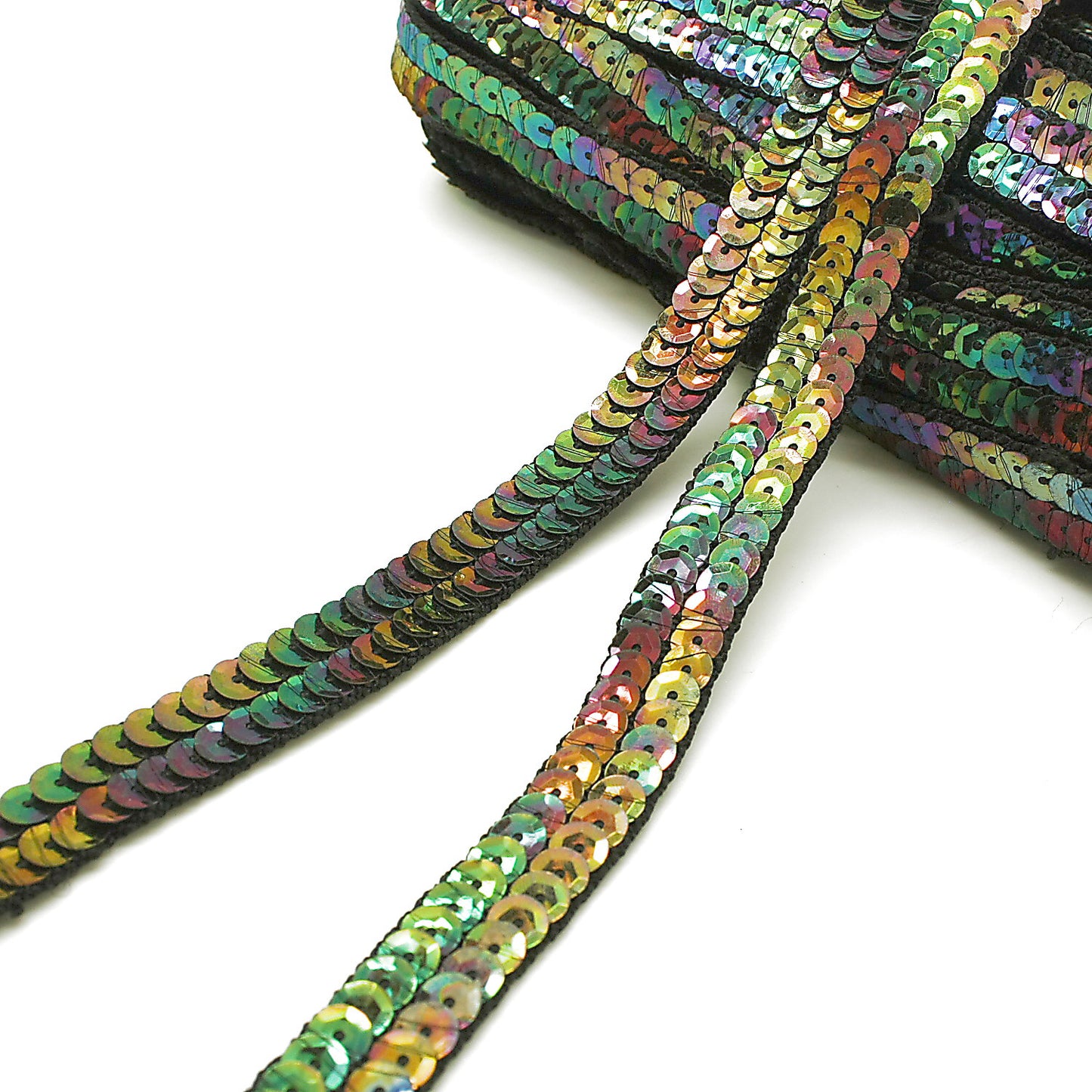 MULTICOLOR SEQUIN RIBBON TRIM