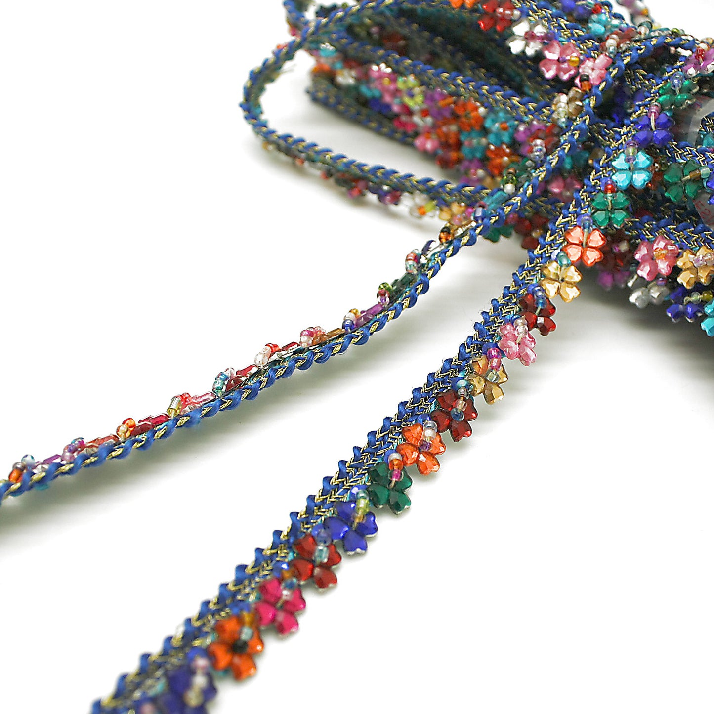 MULTICOLOR FLOWER GEM TRIM