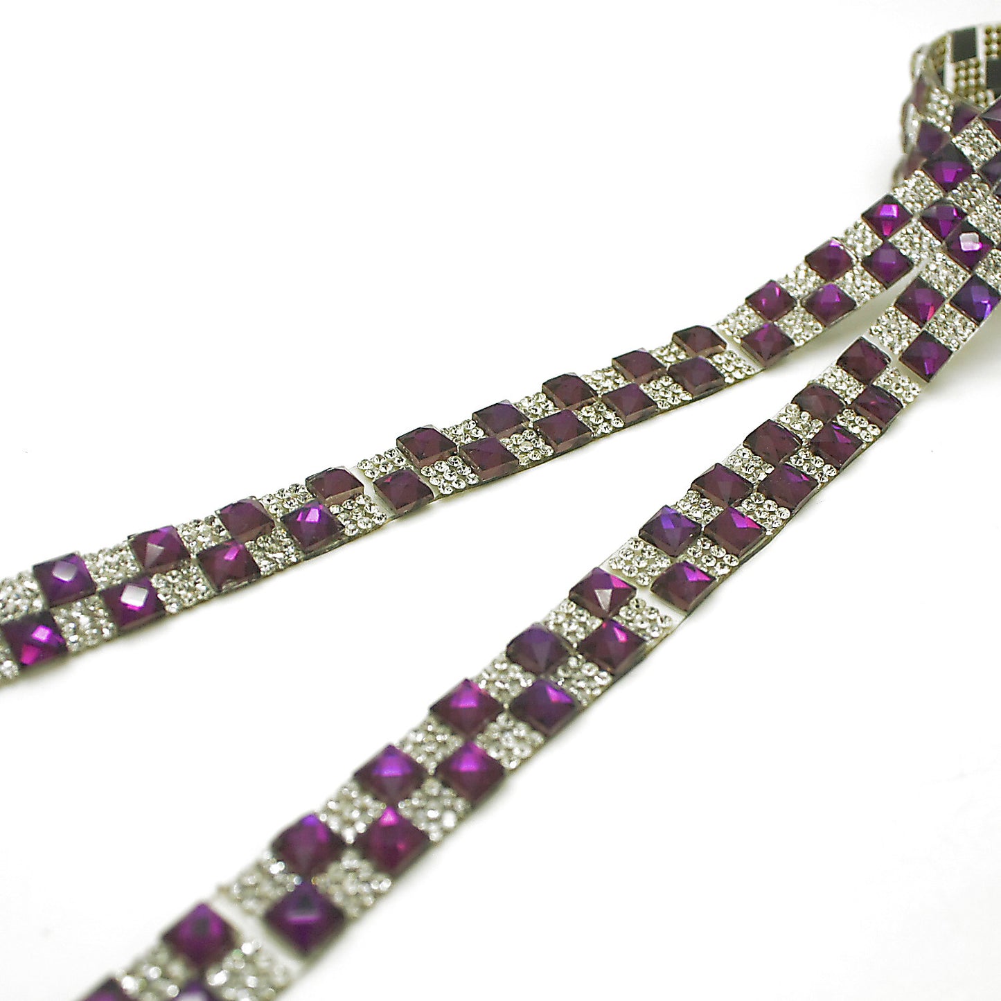 PURPLE HOTFIX RHINESTONE TRIM - sarahi.NYC