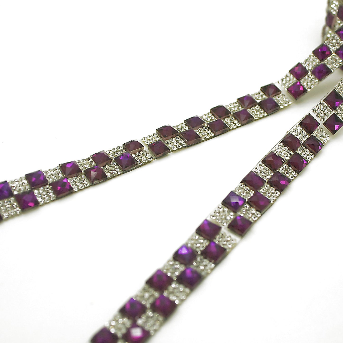 PURPLE HOTFIX RHINESTONE TRIM - sarahi.NYC