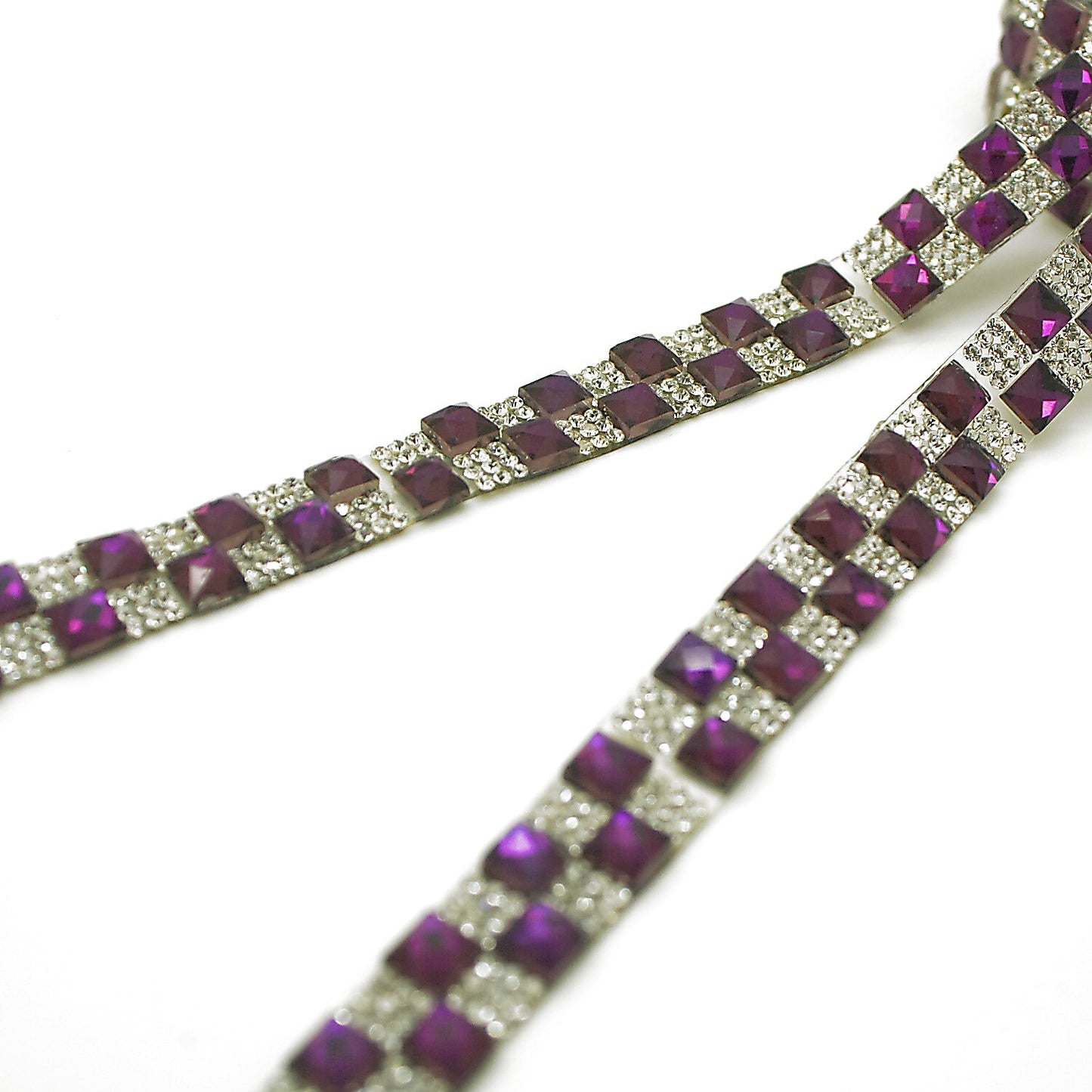 PURPLE HOTFIX RHINESTONE TRIM - sarahi.NYC