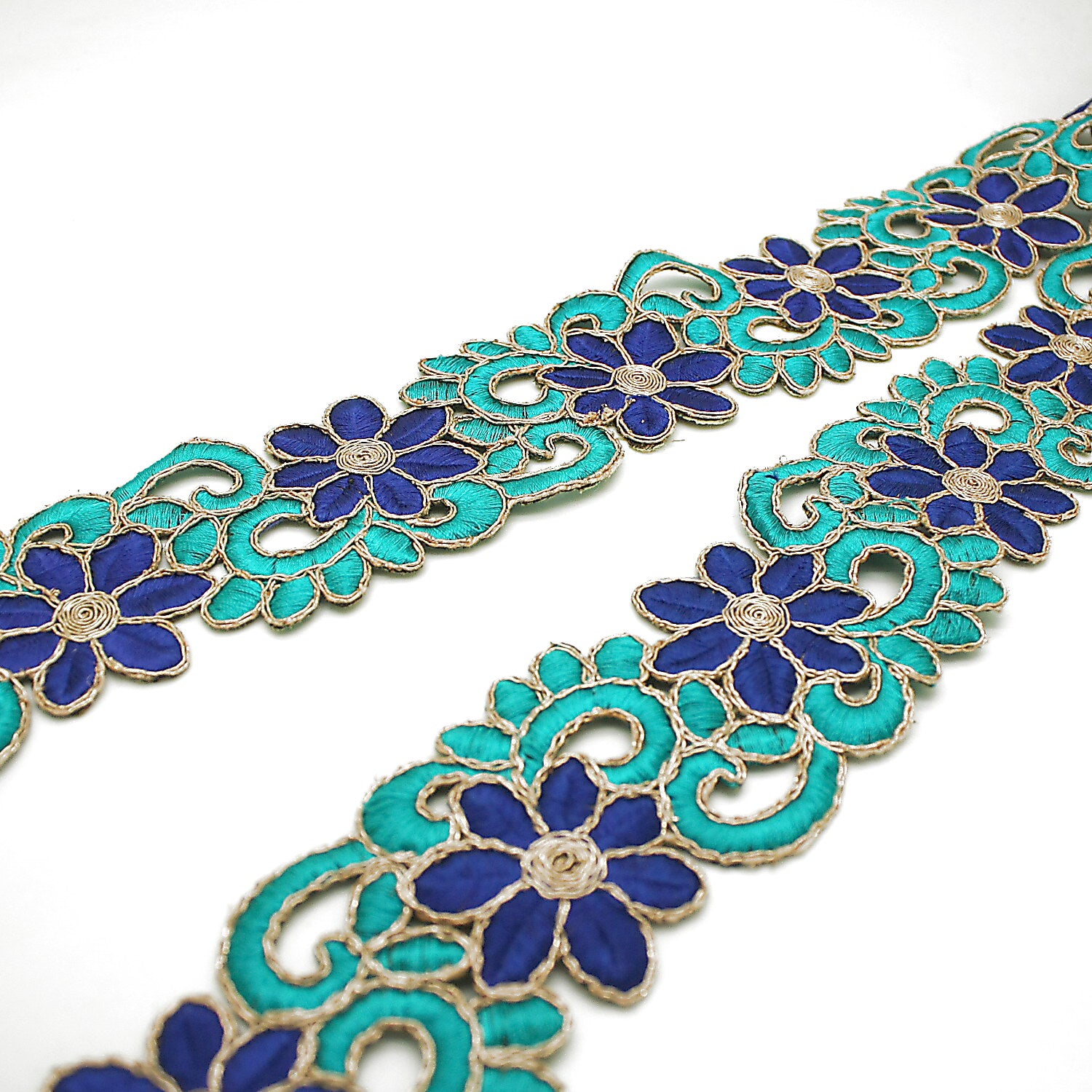 Turquoise lace clearance trim