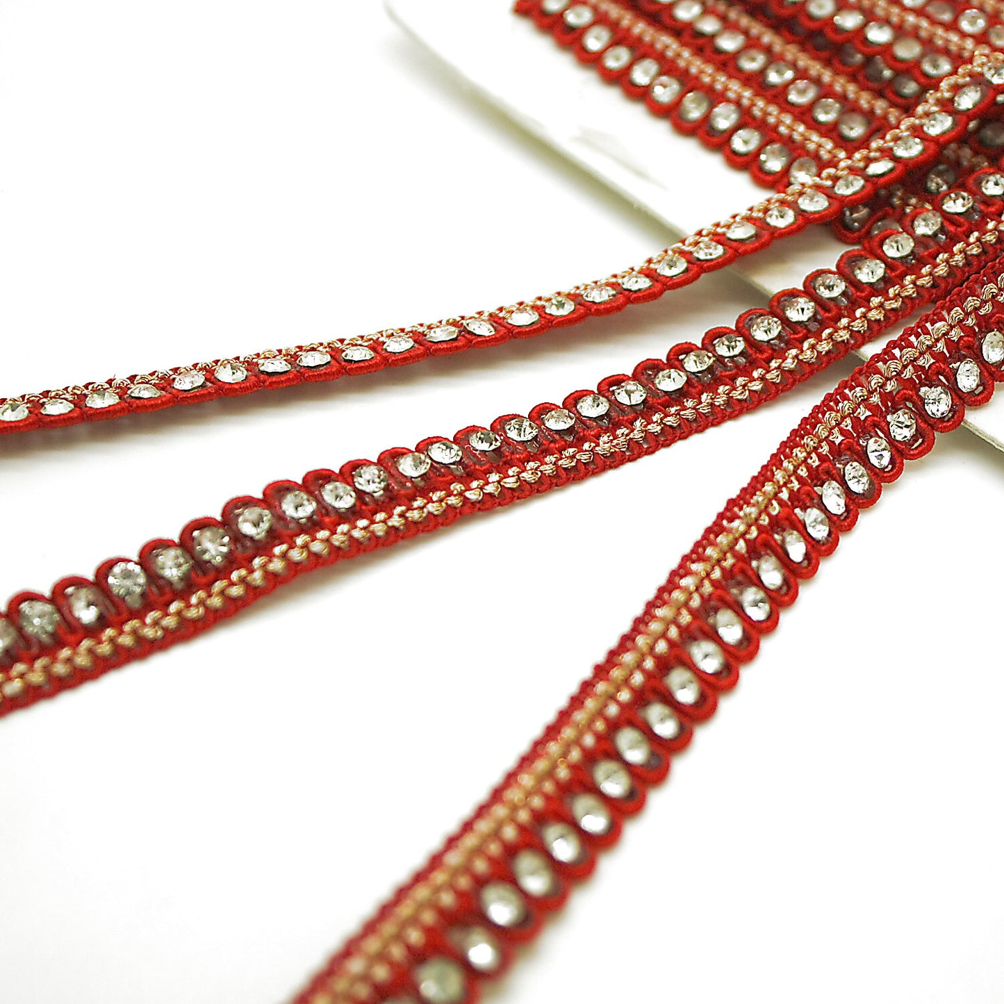 RED SILVER STONE TRIM - sarahi.NYC