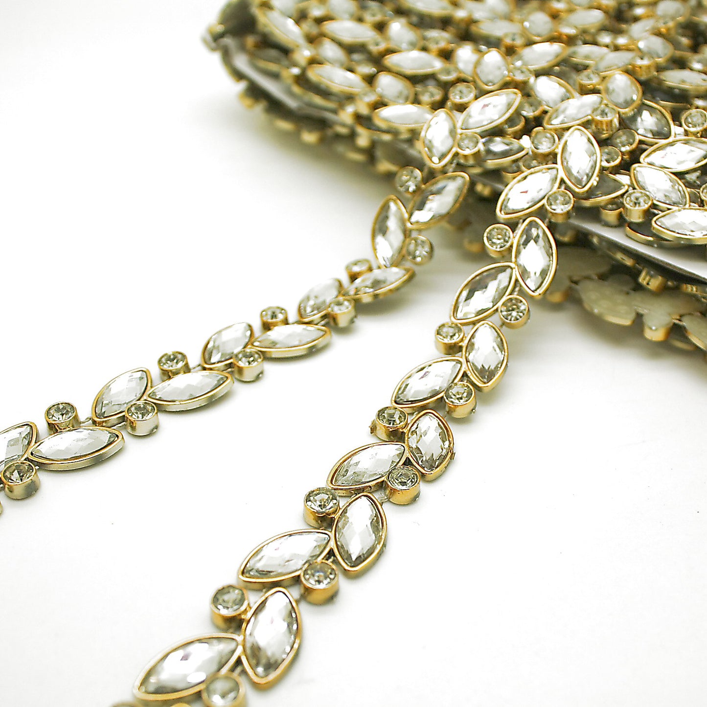 GOLD SILVER RHINESTONE TRIM - sarahi.NYC