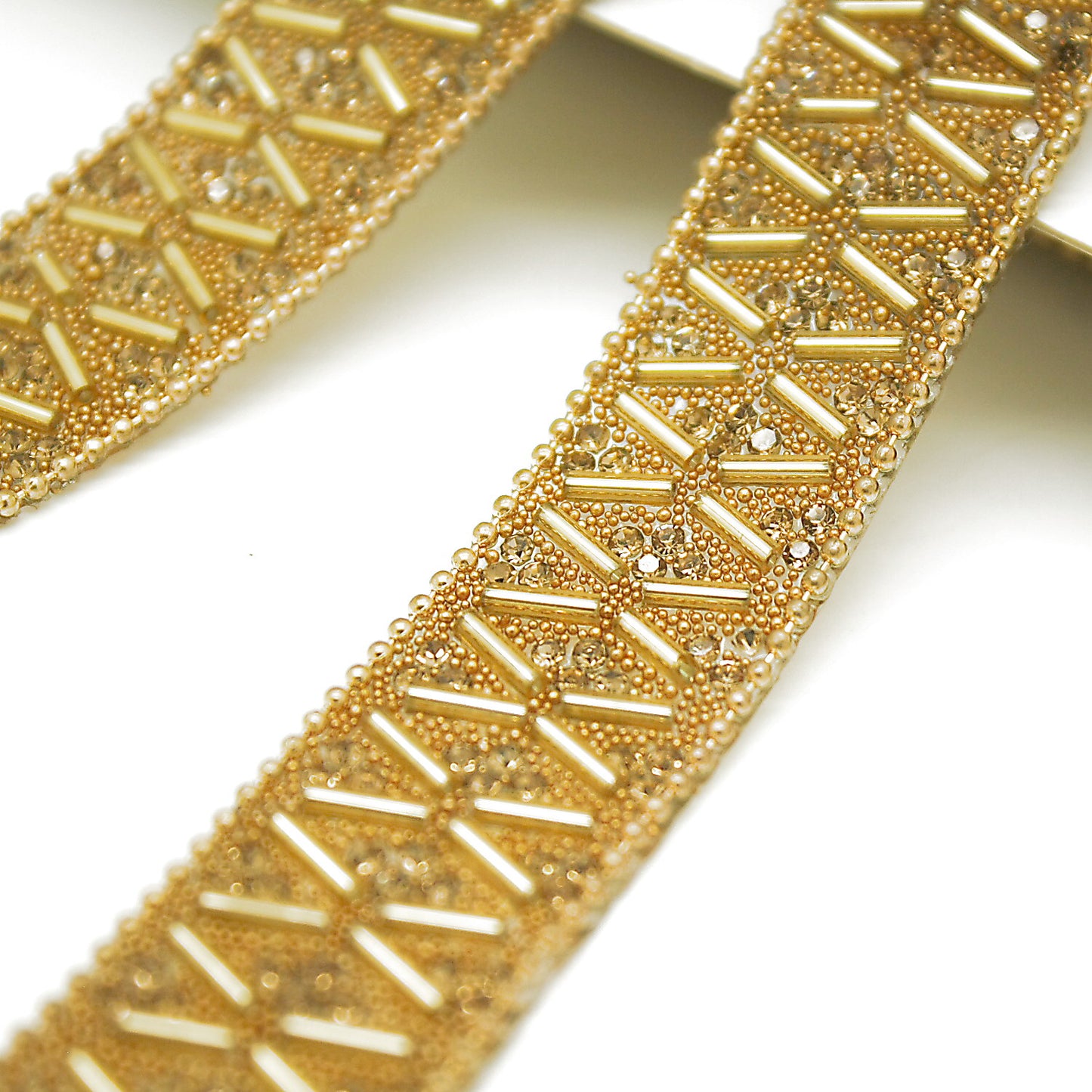 GOLD BEADED HOTFIX TRIM - sarahi.NYC