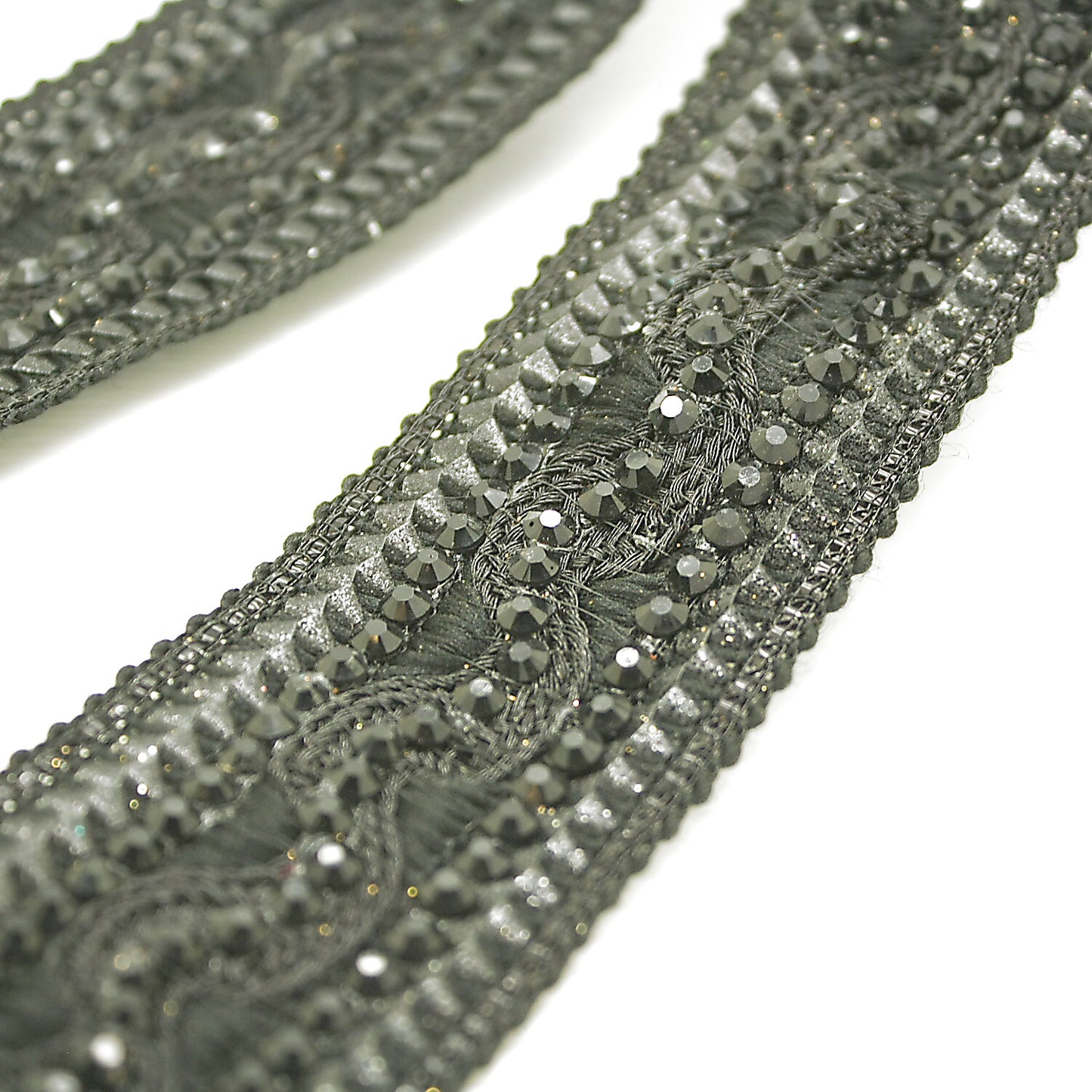 BLACK RHINESTONE TRIM - sarahi.NYC