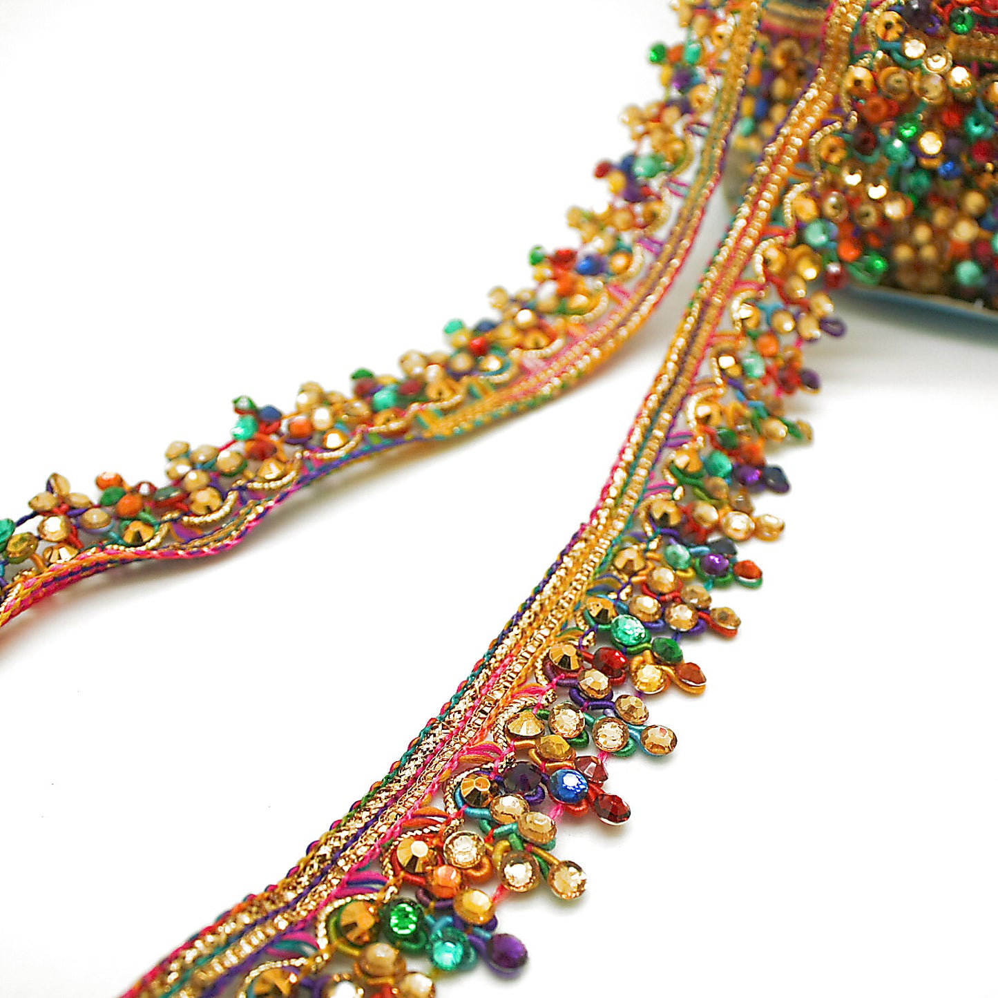 MULTICOLOR RHINESTONE TRIM