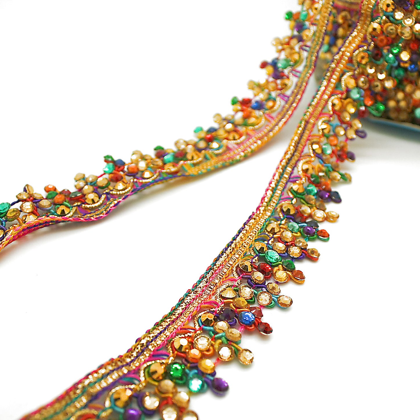 MULTICOLOR RHINESTONE TRIM