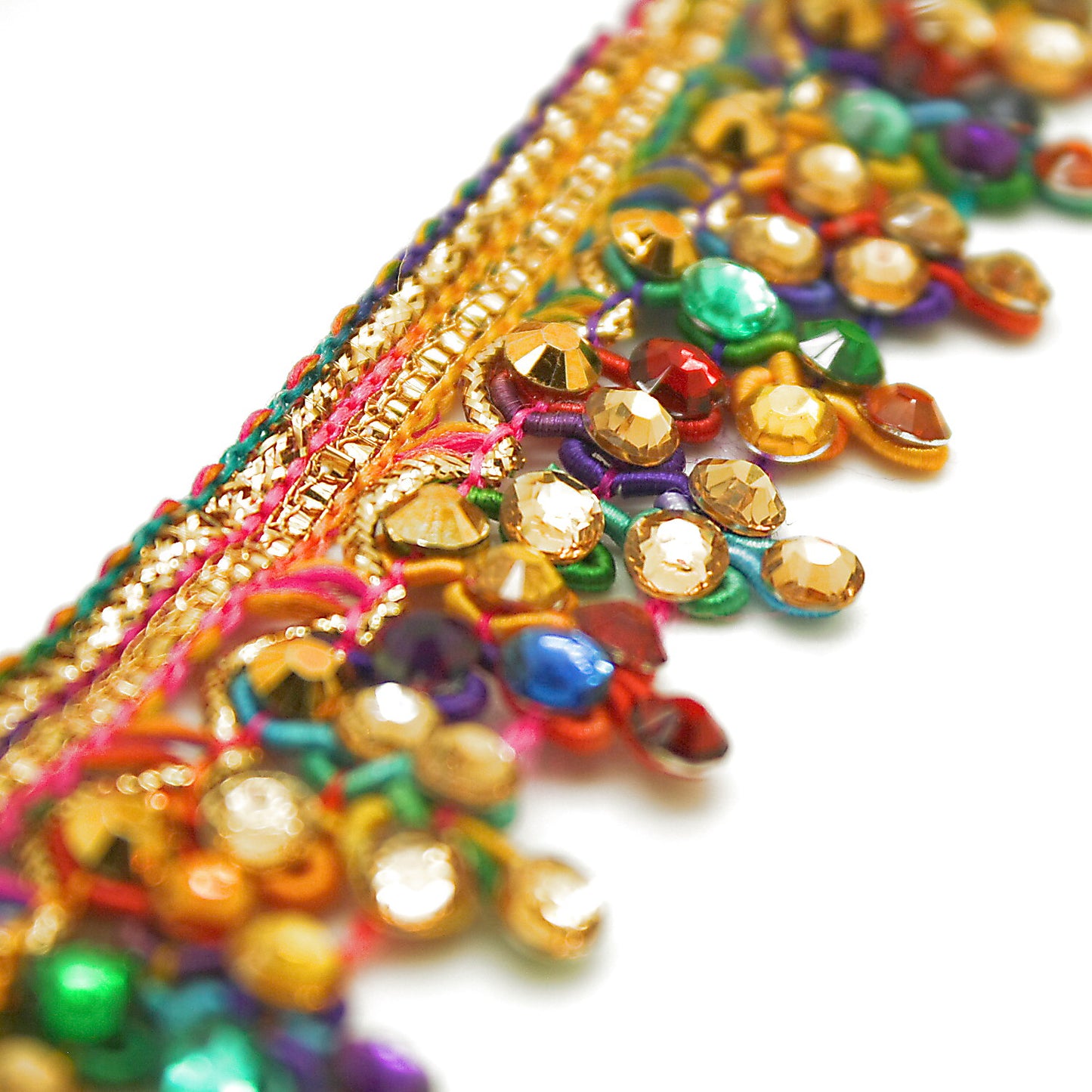 MULTICOLOR RHINESTONE TRIM