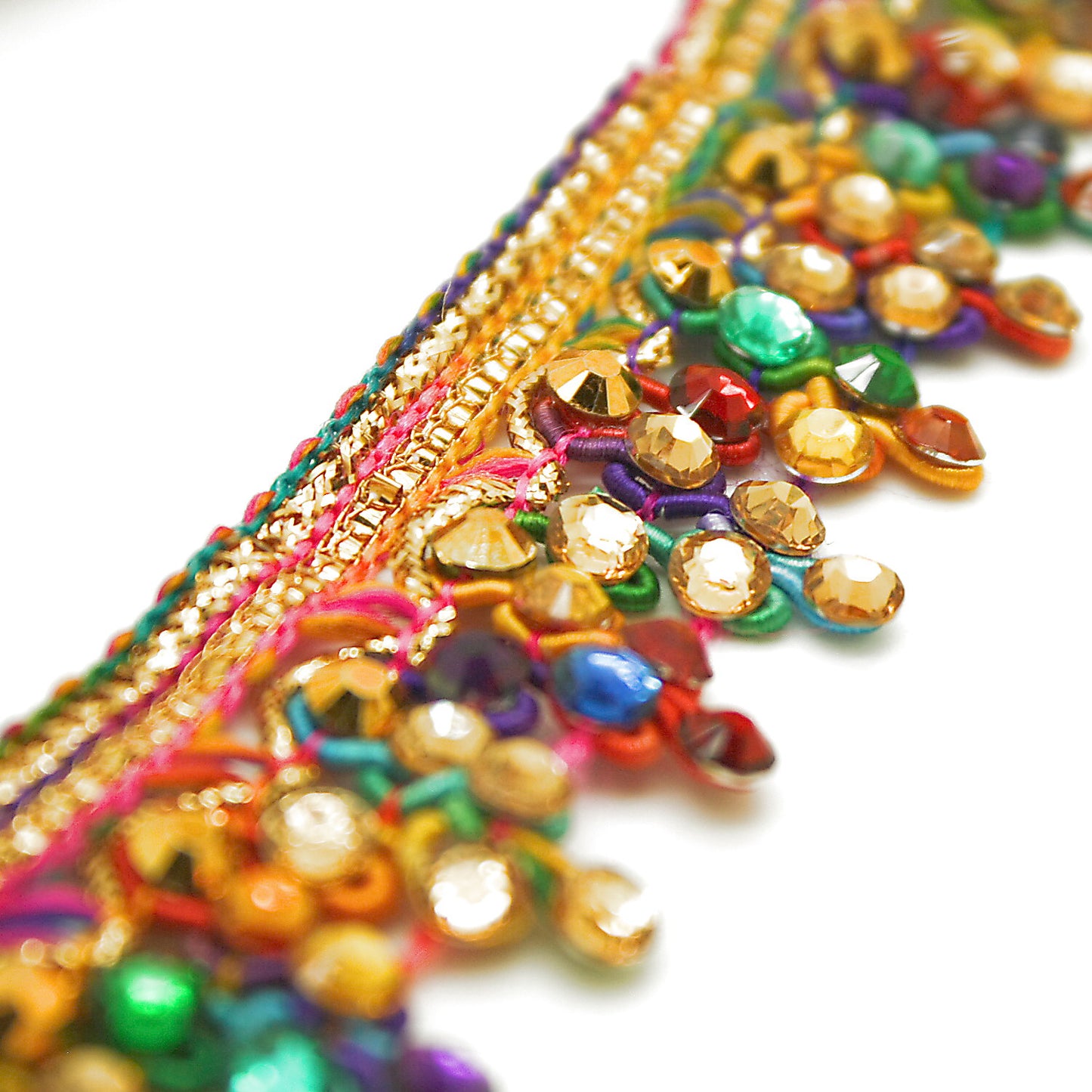 MULTICOLOR RHINESTONE TRIM