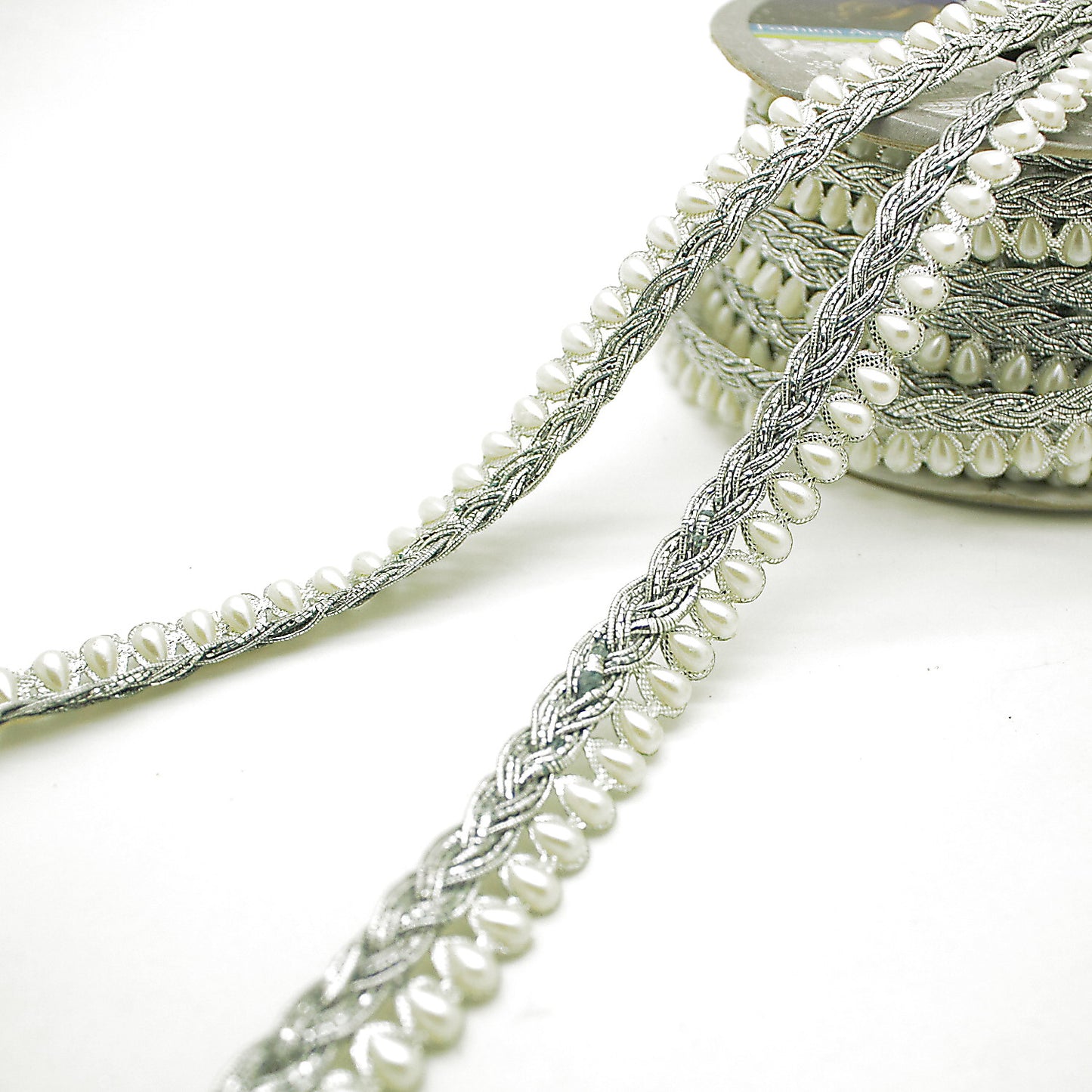 SILVER PEARL EDGING TRIM - sarahi.NYC