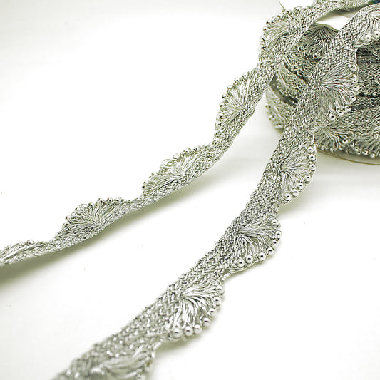 SILVER CROCHET TRIM - sarahi.NYC