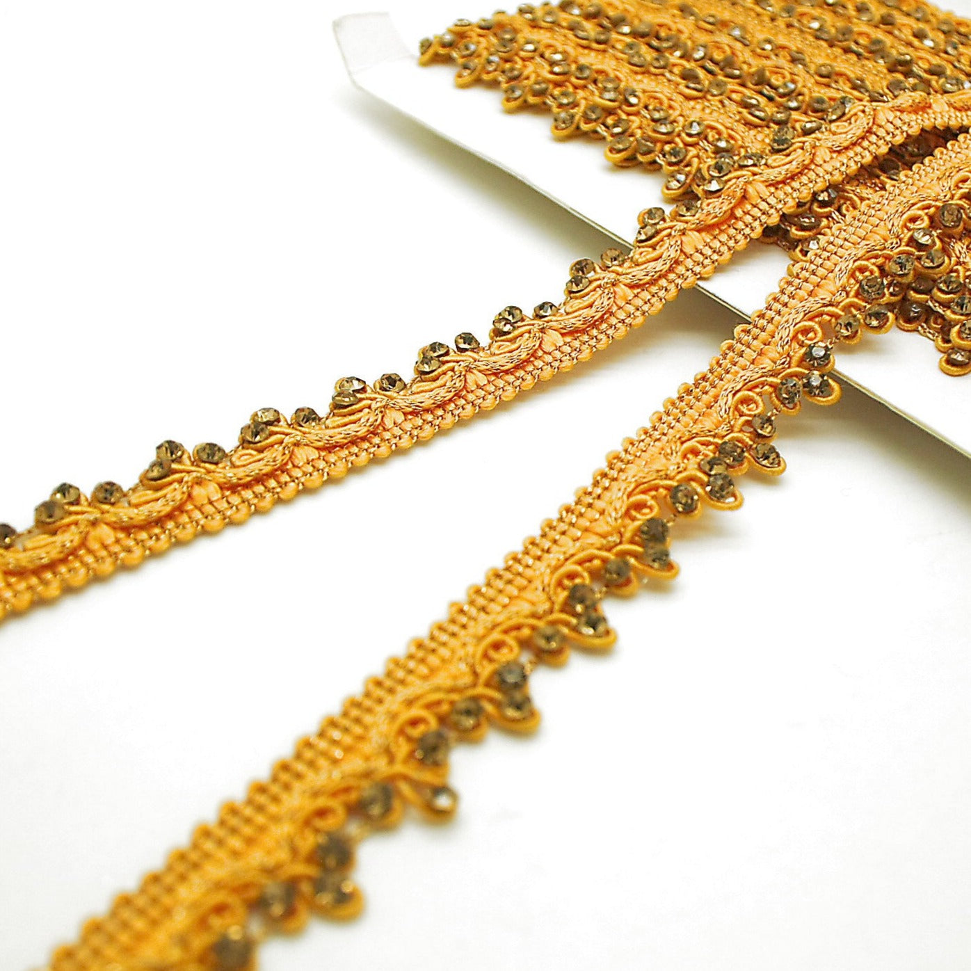 YELLOW STONE LACE TRIM - sarahi.NYC