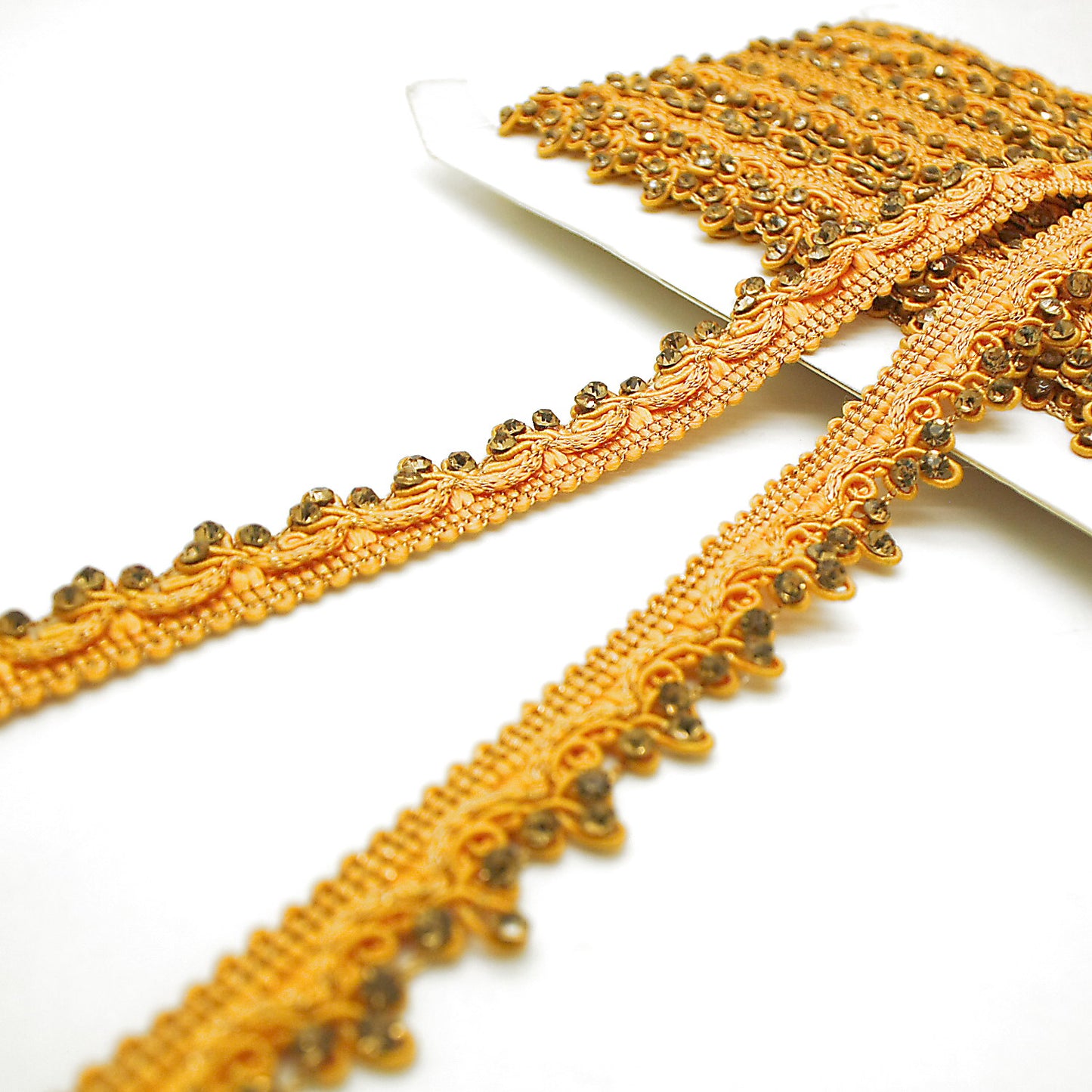 YELLOW STONE LACE TRIM - sarahi.NYC