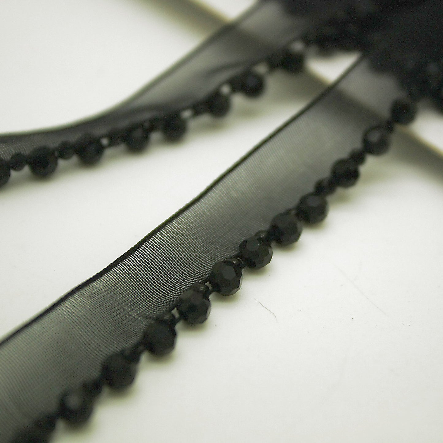 BLACK BEADED EDGING TRIM - sarahi.NYC