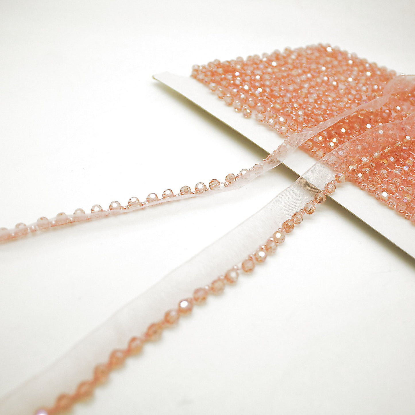 PINK BEADED EDGING TRIM - sarahi.NYC