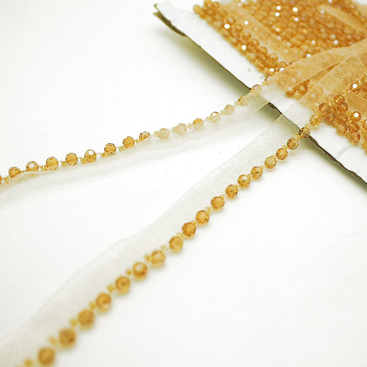 GOLD BEADED EDGING TRIM - sarahi.NYC