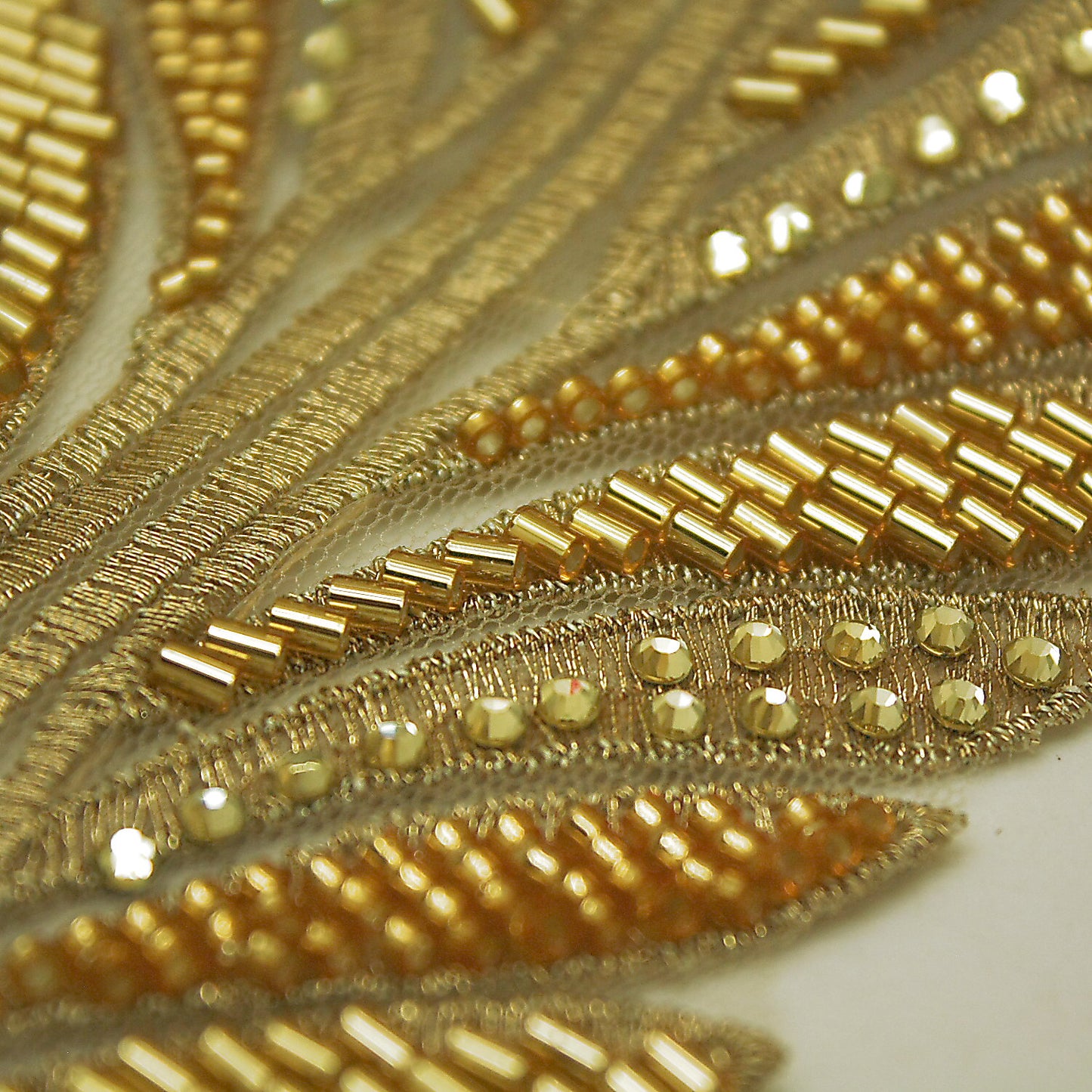 GOLD RHINESTONE NET TRIM - sarahi.NYC