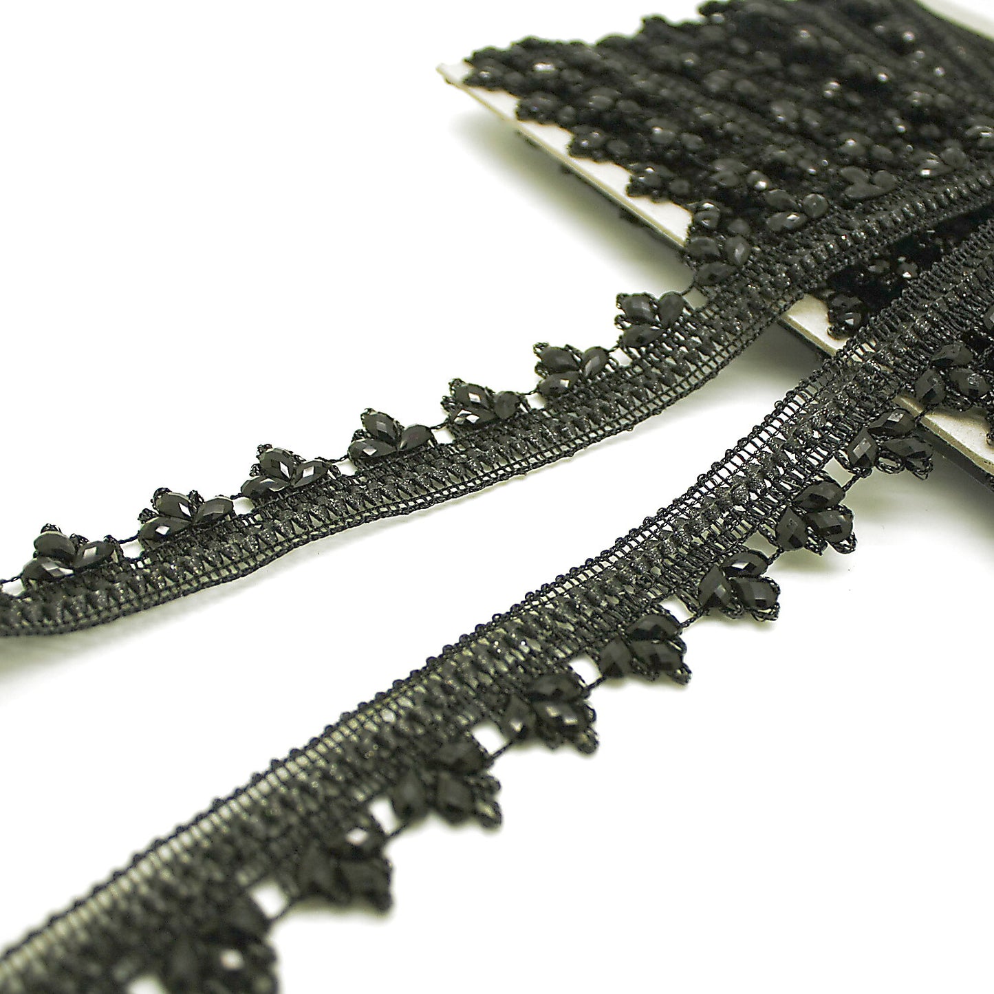 BLACK RHINESTONE TRIM - sarahi.NYC