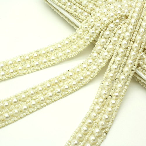 FAUX  PEARL TRIM - sarahi.NYC