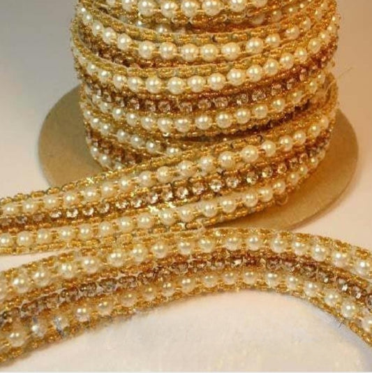 GOLD PEARL RHINESTONE - sarahi.NYC