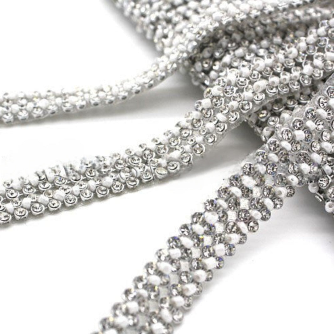 SILVER RHINESTONE TRIM  - sarahi.NYC