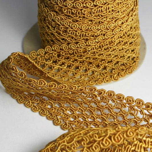 MUSTARD CROCHET TRIM - sarahi.NYC