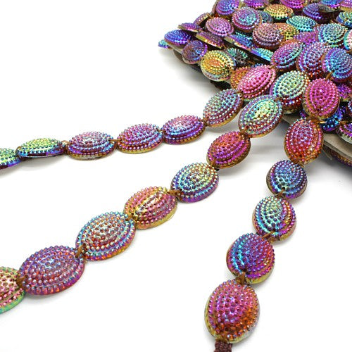 MULTI COLOR RHINESTONE TEARDROP TRIM - sarahi.NYC