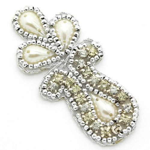 SIVER PEARL CRYSTAL MOTIF - sarahi.NYC