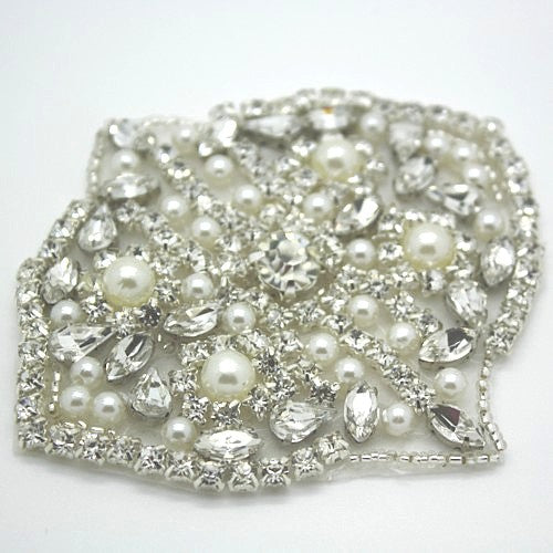 FAUX CRYSTAL PEARL APPLIQUE - sarahi.NYC