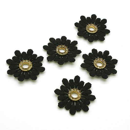 10 X BLACK FLOWER MOTIFS - SARAHI.NYC