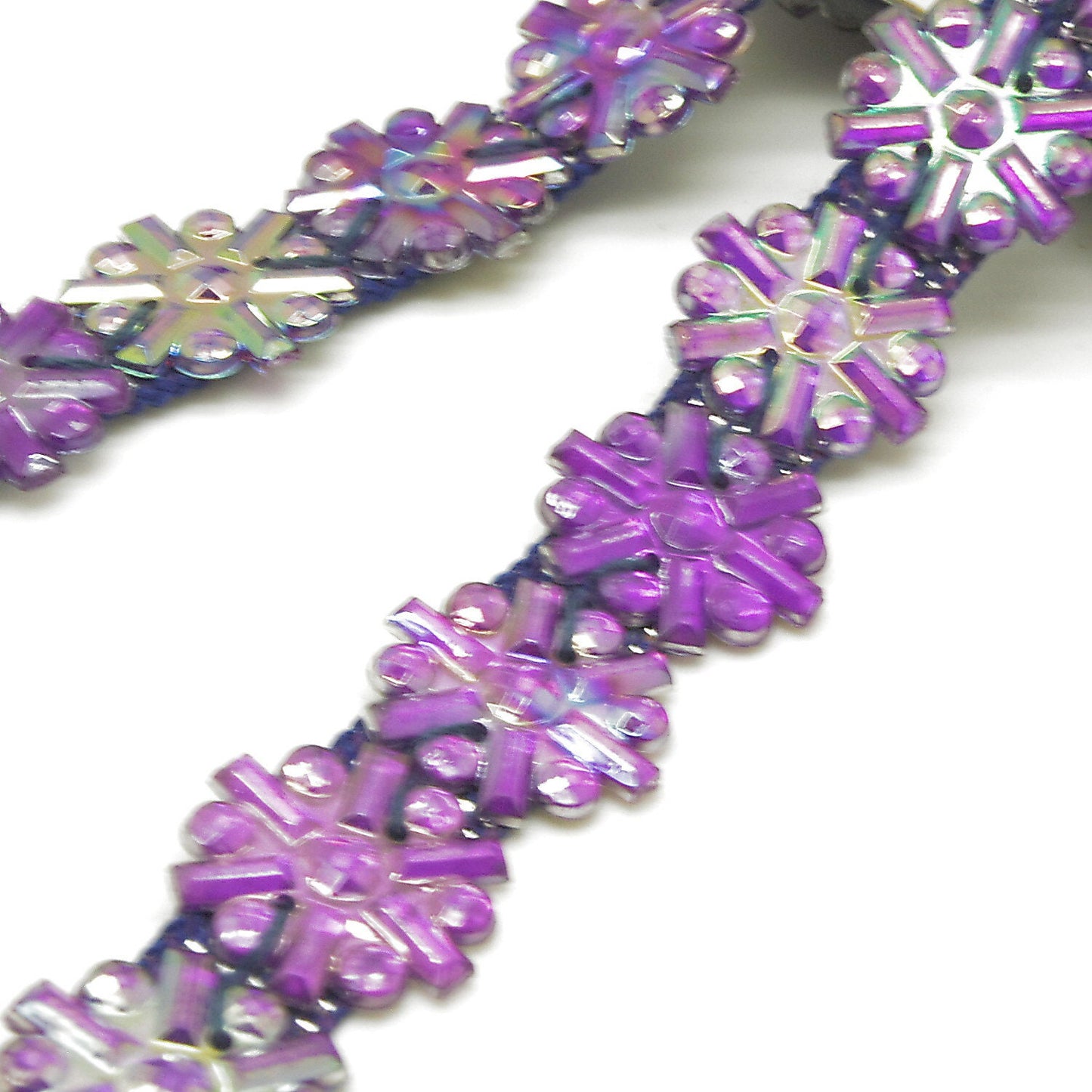 PURPLE IRIDESCENT GEM trim