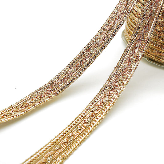 BRONZE METALLIC PLAIT trim